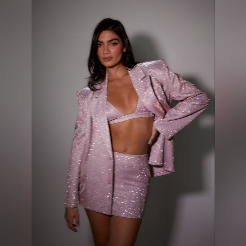 SLA the label pink paloma blazer only